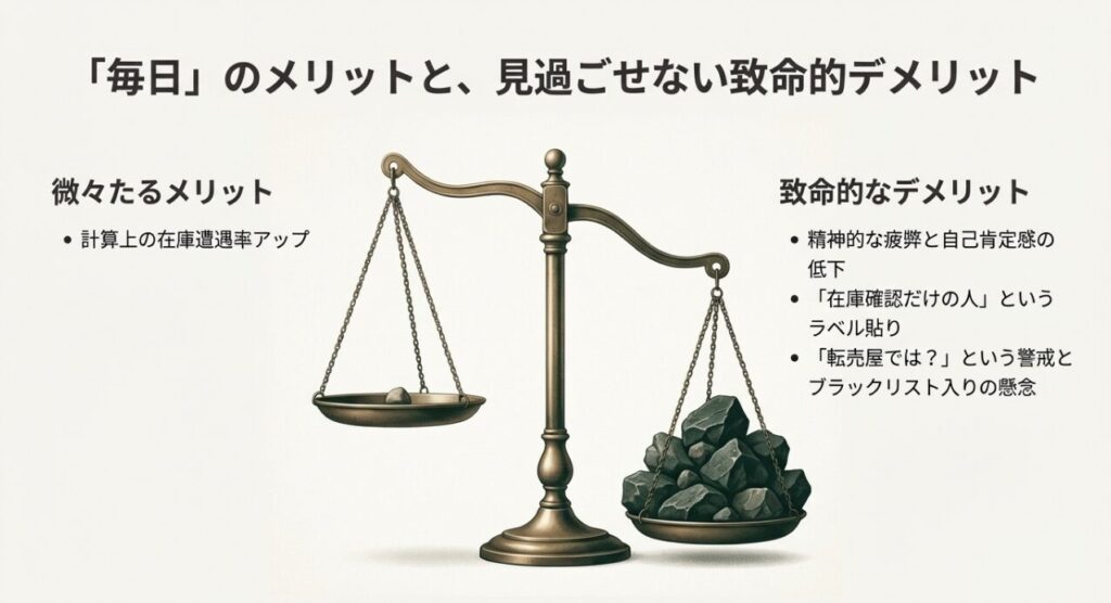 ロレックスマラソンで毎日通うことの微々たるメリットと致命的なデメリットの比較リスト