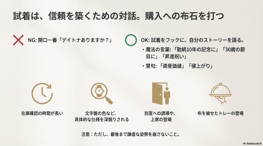 ロレックス店員との信頼を築く会話テクニックとNGワード