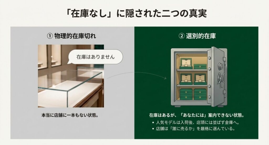 「在庫なし」の裏側にある物理的欠品と選別的在庫（バックヤード）の2つの真実