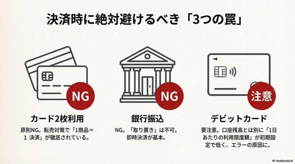ロレックス正規店で原則禁止されているカード2枚利用や銀行振込、デビットカード利用時の注意点まとめ