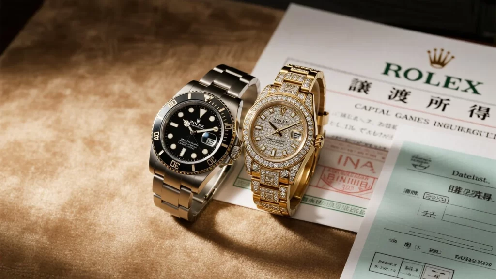 ロレックス 売却益にかかる税金と確定申告の注意点