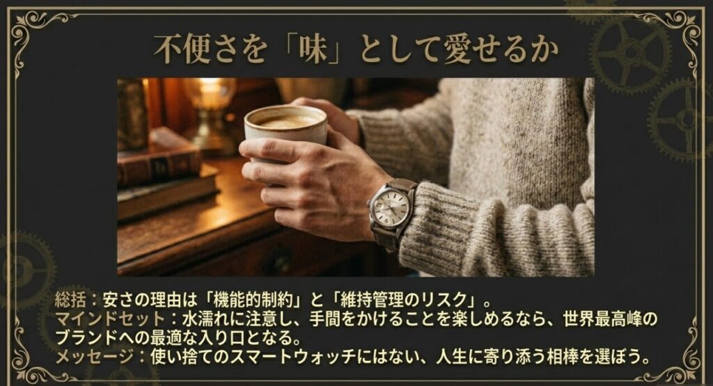 アンティークロレックスを持つ心構えと不便さを楽しむマインドセット
